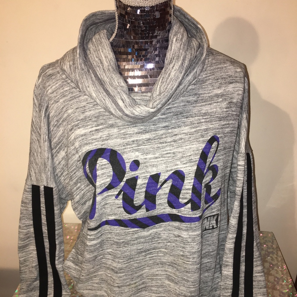 VICTORIA’S SECRET PINK LARGE SWEATSHIRT GRAY